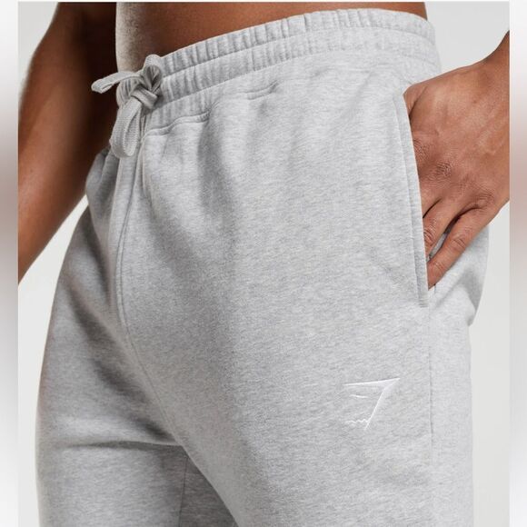 GYMSHARK CREST‎ JOGGERS
Slim Fit Light Grey Marl Medium NWT in packaging - Picture 4 of 10